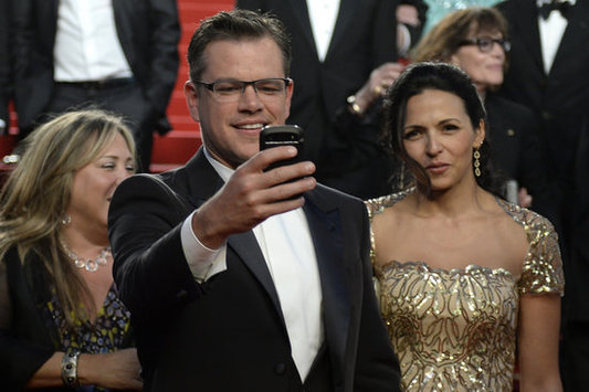 Matt Damon at Cannes wearing the Chin chin